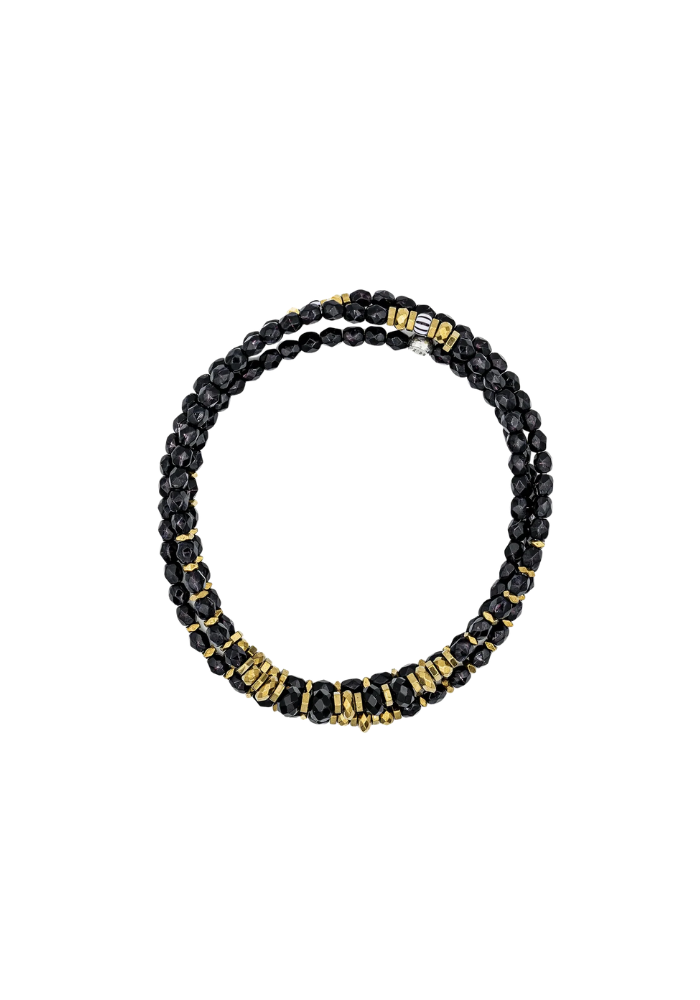Bracelet 3 Tours ou Collier Blondie Midnight - Têtes Blondes