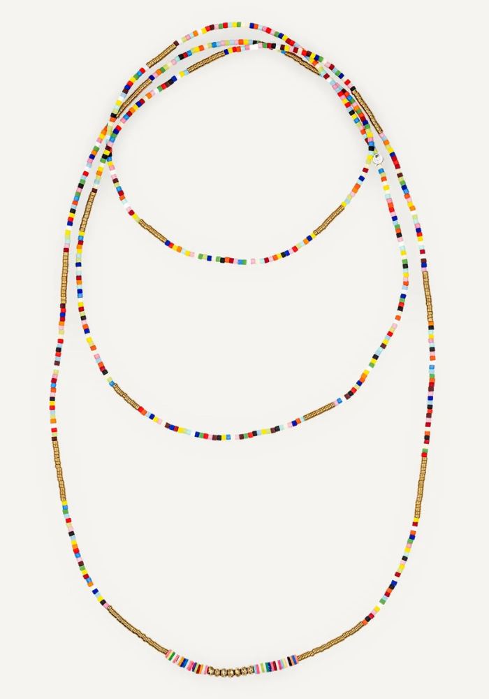 Bracelet 6 Tours Ou Sautoir Happy Slim Multicolore - Têtes Blondes