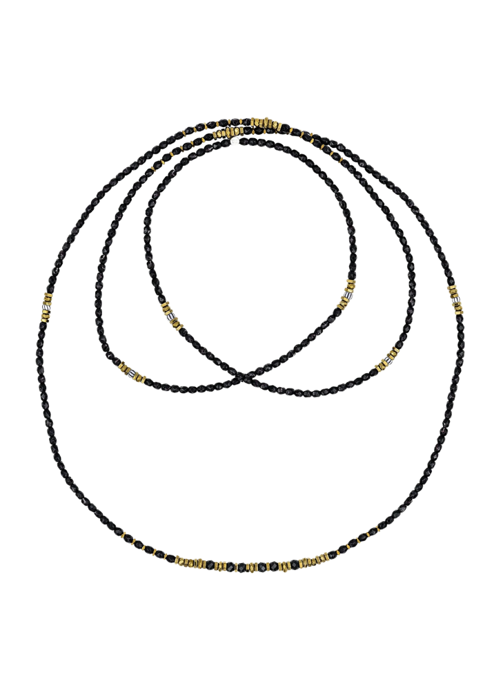 Bracelet 6 Tours ou Collier Blondie Midnight - Têtes Blondes