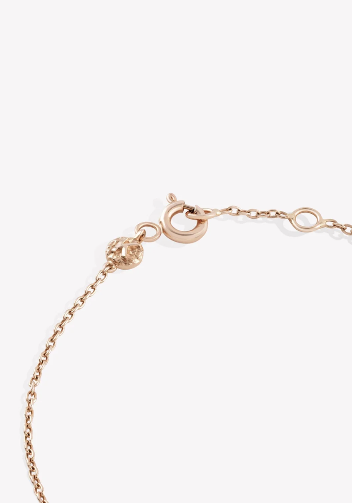 Bracelet Evil Eye Slim Chain Diamant Blanc - Kismet By Milka