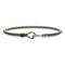 Men's Bracelet Hook Bass Rope Big Silver Aged Malachite