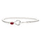 Big Silver Red Jasper Bass String Hook Bracelet