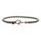 Men's Bracelet Hook Bass String Big Silver Aged Red Jasper