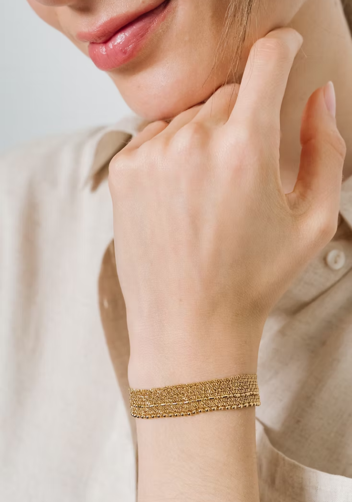 Bracelet Nora Gold - Semi Lunaire