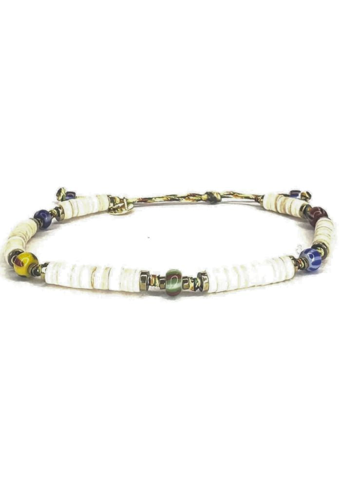 Bracelet Perle Africaine Heishi Hématite - Be By Cat