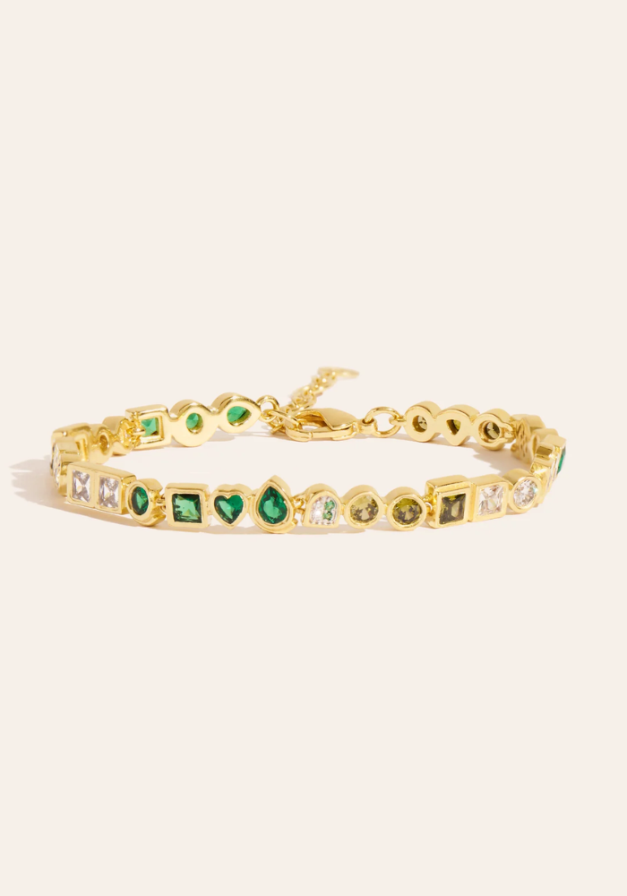 Bracelet Rivière Vert - Be Maad