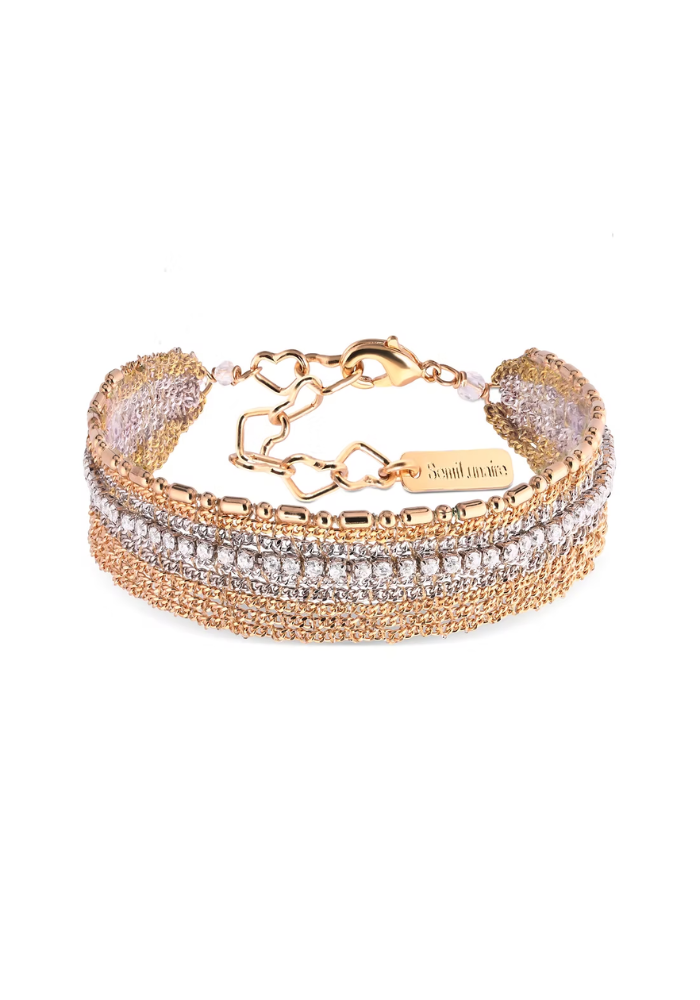Bracelet Sofia Gold Rhodium - Semi Lunaire