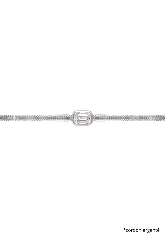 Bracelet The Shapy Shine Argenté Émeraude - Love Lab
