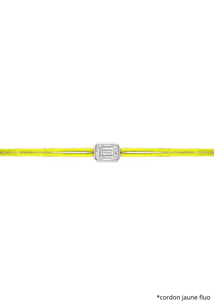 Bracelet The Shapy Shine Argenté Émeraude - Love Lab