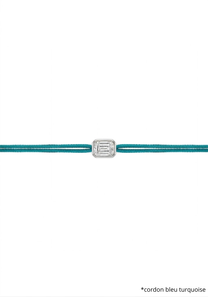 Bracelet The Shapy Shine Argenté Émeraude - Love Lab