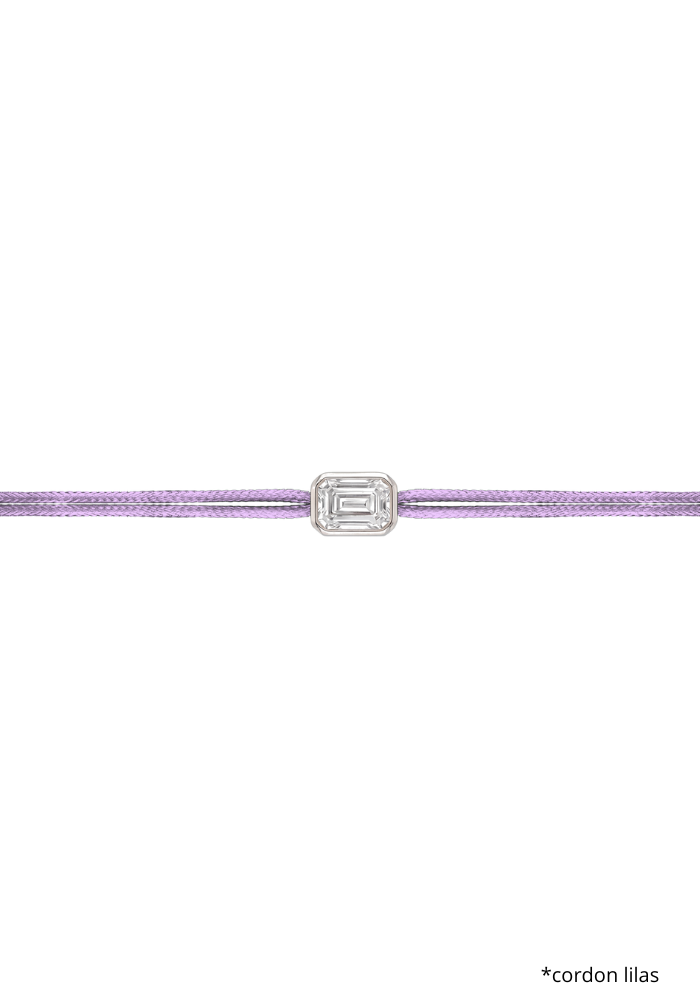 Bracelet The Shapy Shine Argenté Émeraude - Love Lab