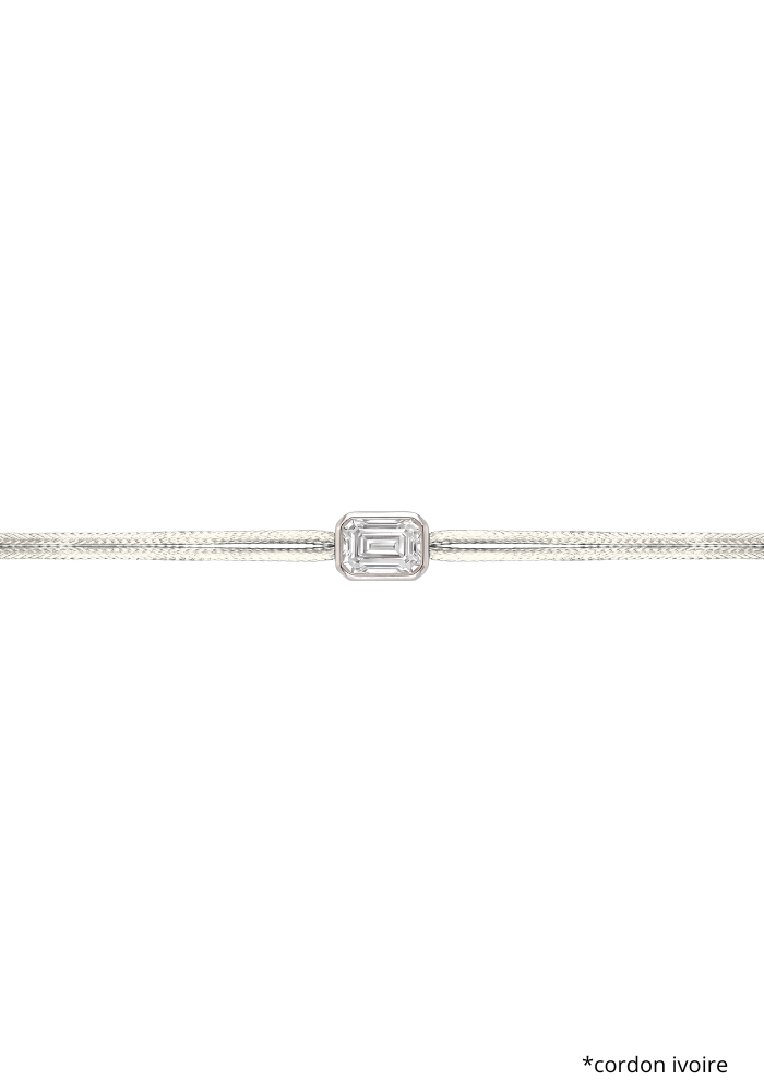 Bracelet The Shapy Shine Argenté Émeraude - Love Lab