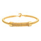 Gold Bass String Turn Bracelet
