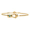 Turquoise Gold Plated Horizontal Fastening Bass String Bracelet