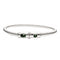 Malachite Silver Plated Big Bass String Bracelet