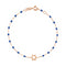 Rose Gold and Prussian Blue Resin Star of David Bracelet 17cm