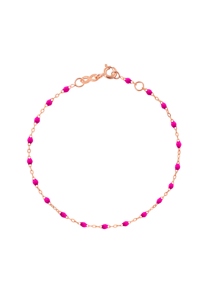 Bracelet Classique Gigi Or Rose Et Résines Bonbon 17cm - Gigi Clozeau