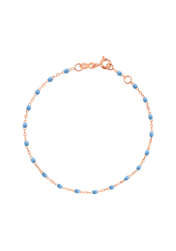 Bracelet Classique Gigi Or Rose Et Résines Ciel 17cm - Gigi Clozeau