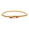 Big Bass String Bracelet Gold Plated Red Jasper
