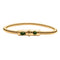 Malachite Gold Plated Big Bass String Bracelet
