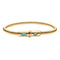 Turquoise Gold Plated Big Bass String Bracelet