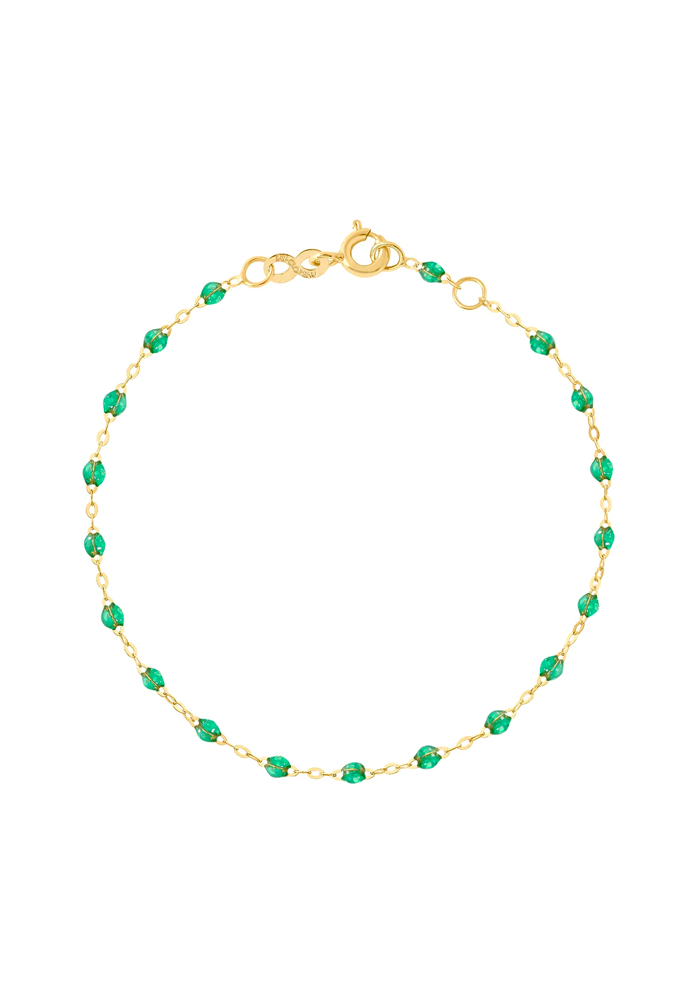Bracelet Classique Gigi Or Jaune Et Résines Menthe 17cm - Gigi Clozeau