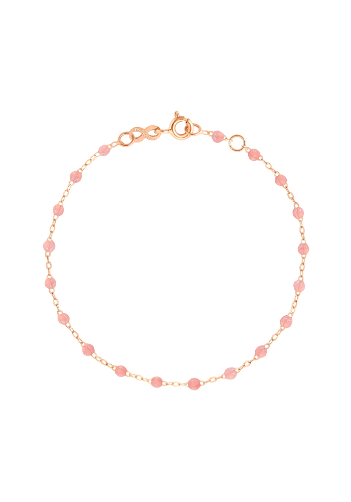 Bracelet Classique Gigi Or Rose Et Résines Blush 17cm - Gigi Clozeau