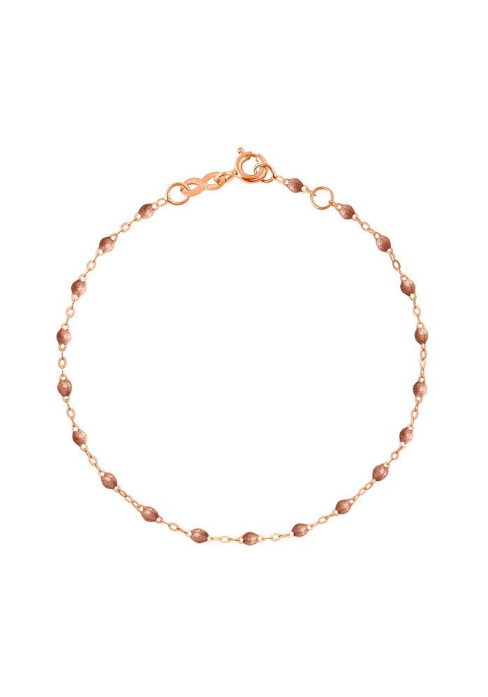 Bracelet Classique Gigi Or Rose Et Résines Cuivre 17cm - Gigi Clozeau