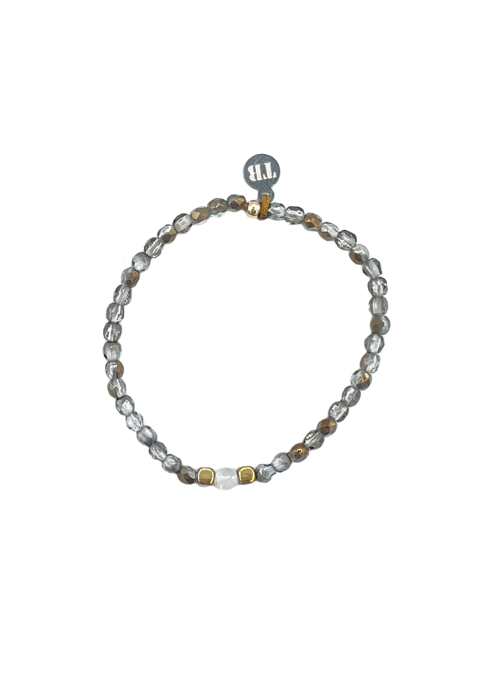 Bracelet Kid Avril 3 Diamant Herkimer - Têtes Blondes