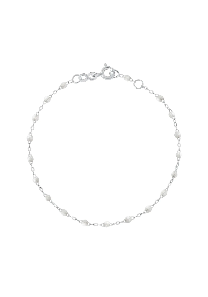 Bracelet Classique Gigi Or Blanc Et Résines Opale 17cm - Gigi Clozeau