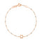 Rose Gold and Opal Resin Star of David Bracelet 15cm
