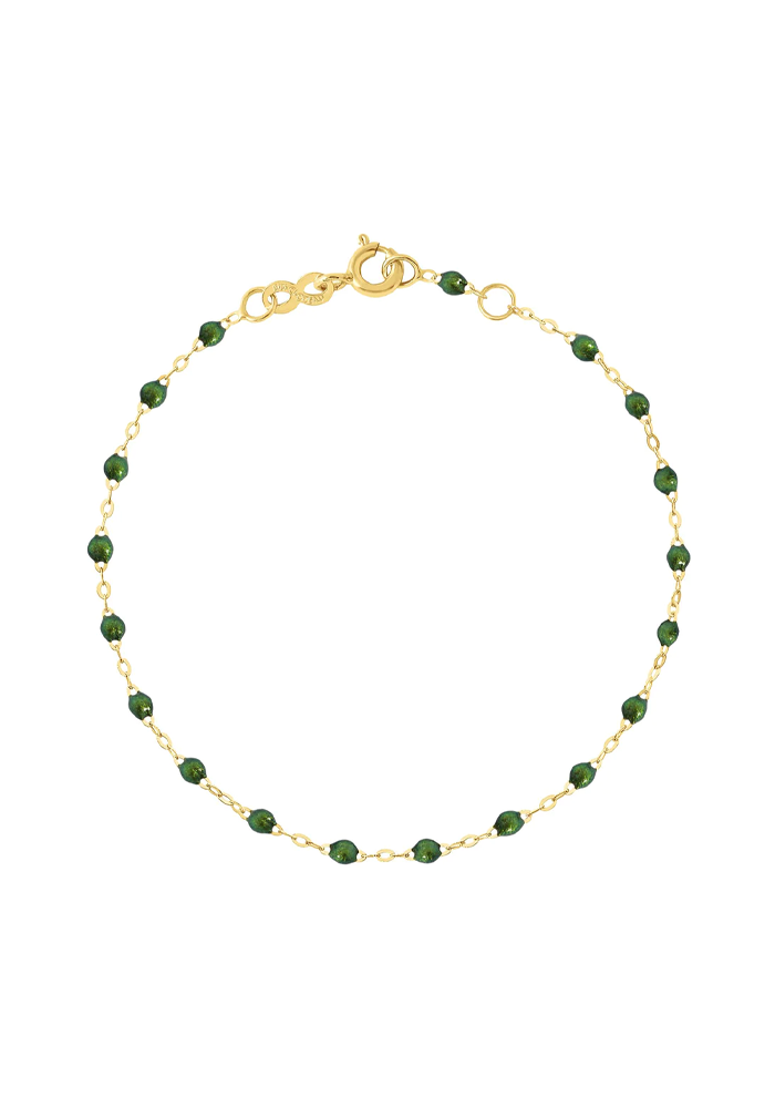 Bracelet Classique Gigi Or Jaune Et Résines Scarabée 17cm - Gigi Clozeau