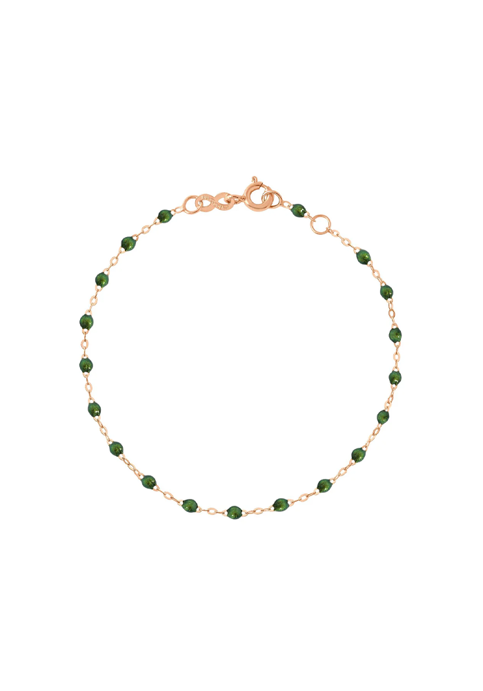 Bracelet Classique Gigi Or Rose Et Résines Scarabée 15cm - Gigi Clozeau