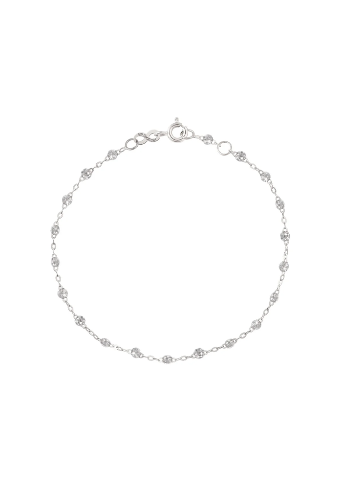 Bracelet Classique Gigi Or Blanc Et Résines Sparkle 15cm - Gigi Clozeau