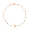 Rose Gold and Sparkle Resin Star of David Bracelet 17cm