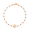 Pulsera De Diamantes Lucky Clover Oro Rosa Diamantes Y Resinas De Cobre 17cm