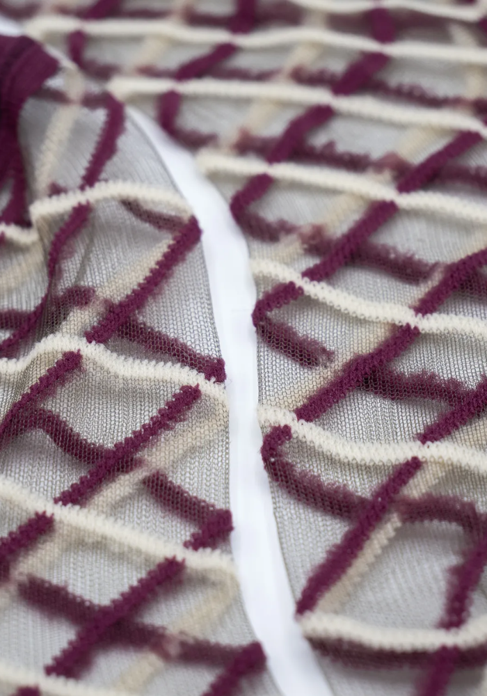 Chaussettes Transparentes Brooklyn Bridge Bordeaux - Atelier Saint Eustache