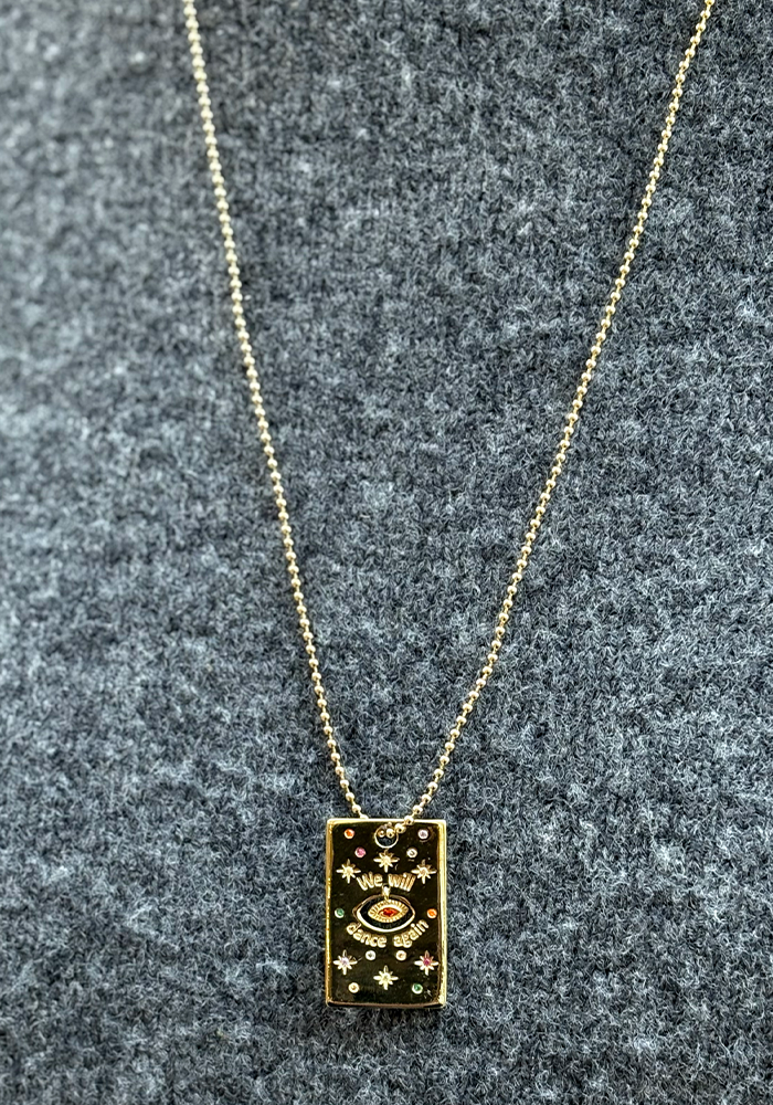Collier Yael Plaqué Or Multicolore - Maison Baika
