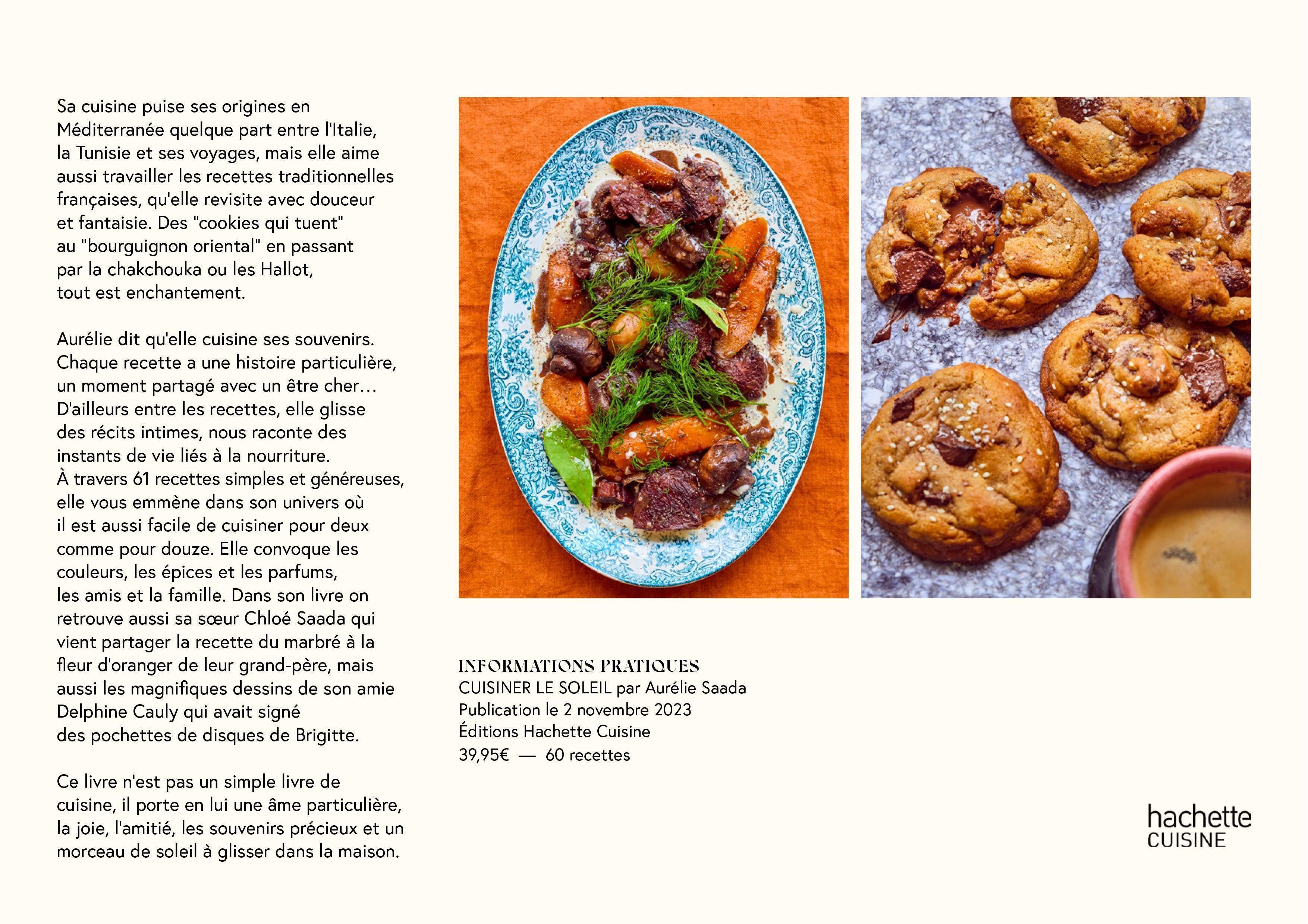 Livre Cuisiner Le Soleil - Hachette