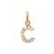 Pendentif Lucky Lettre C Or Rose