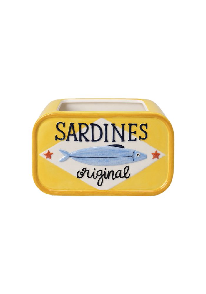 Cache Pot Sardines Jaune - Opjet