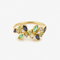 Camelia 1 Peacock Ring