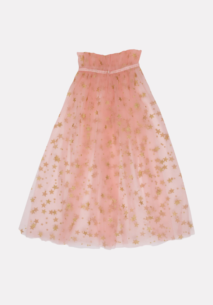 Cape Étoilée En Tulle Rose 3/6 Ans - Meri Meri