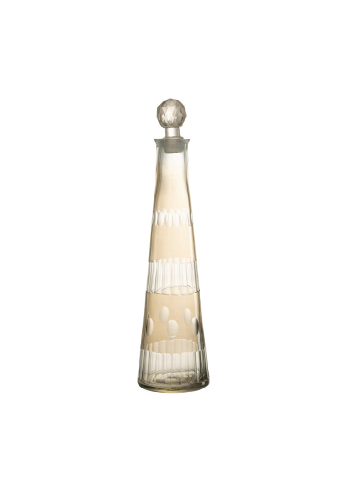 Carafe Haute À Motifs Verre Fumé - Blush Sélection Décoration