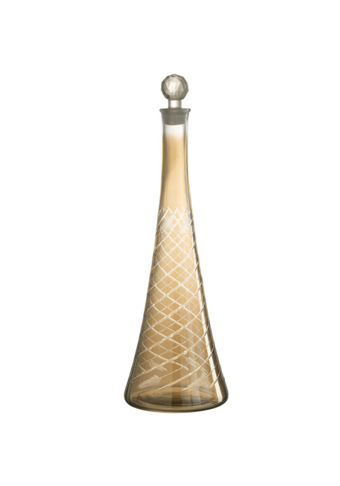 Carafe Tige Verre Fumé - Blush Sélection Décoration