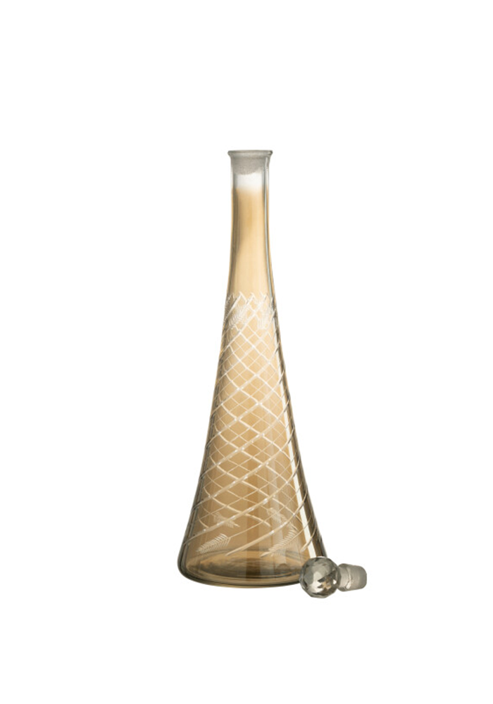 Carafe Tige Verre Fumé - Blush Sélection Décoration