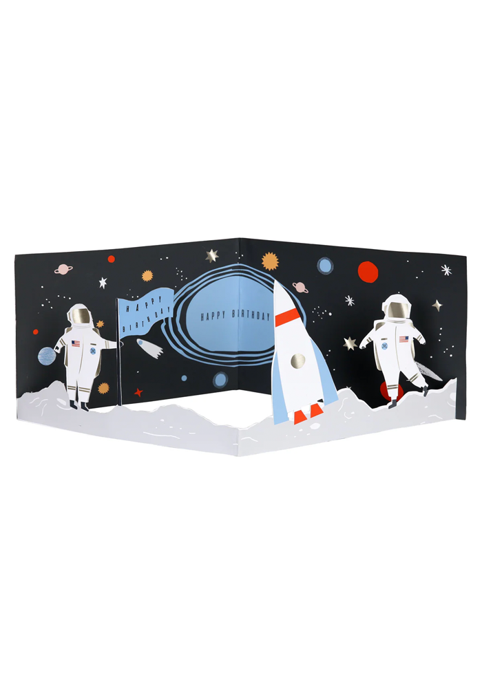 Carte D'Anniversaire Astronaute Accordéon - Meri Meri