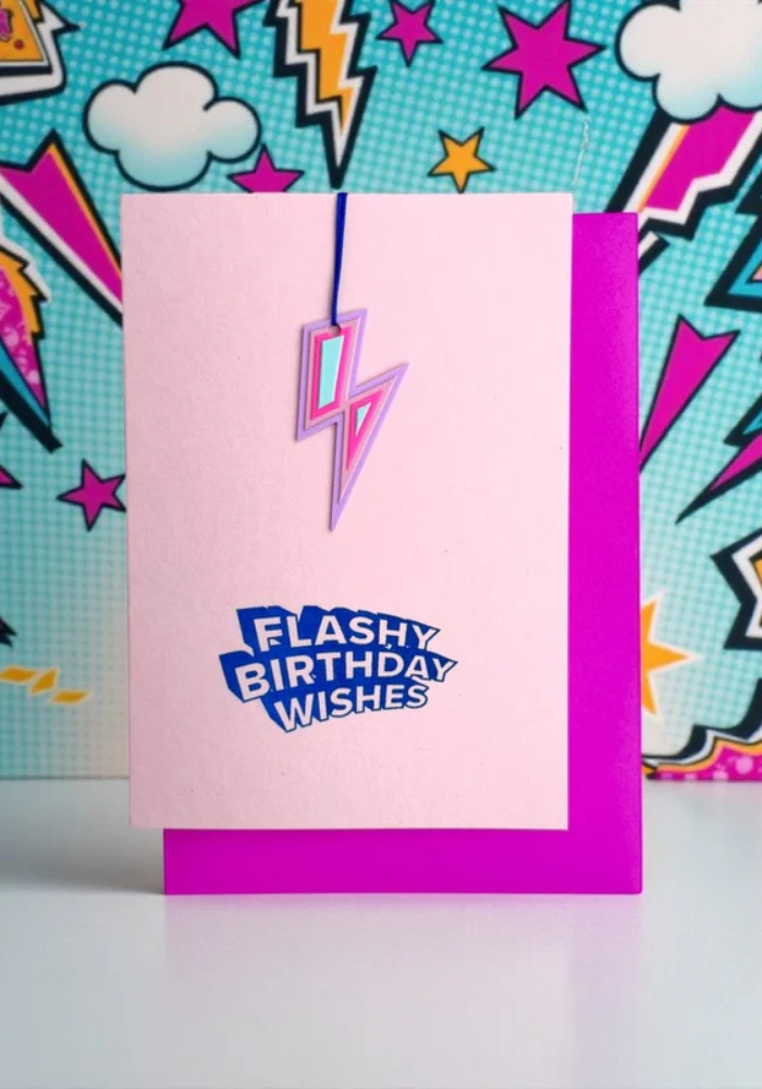 Carte Flashy Birthday Wishes Rose