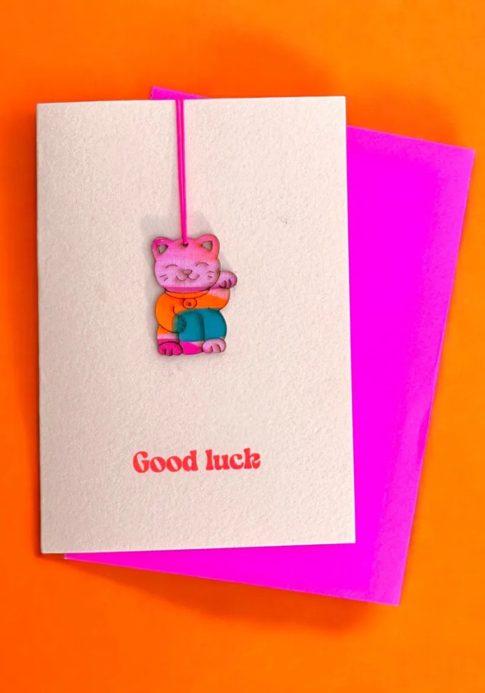 Carte Good Luck Lucky Cat