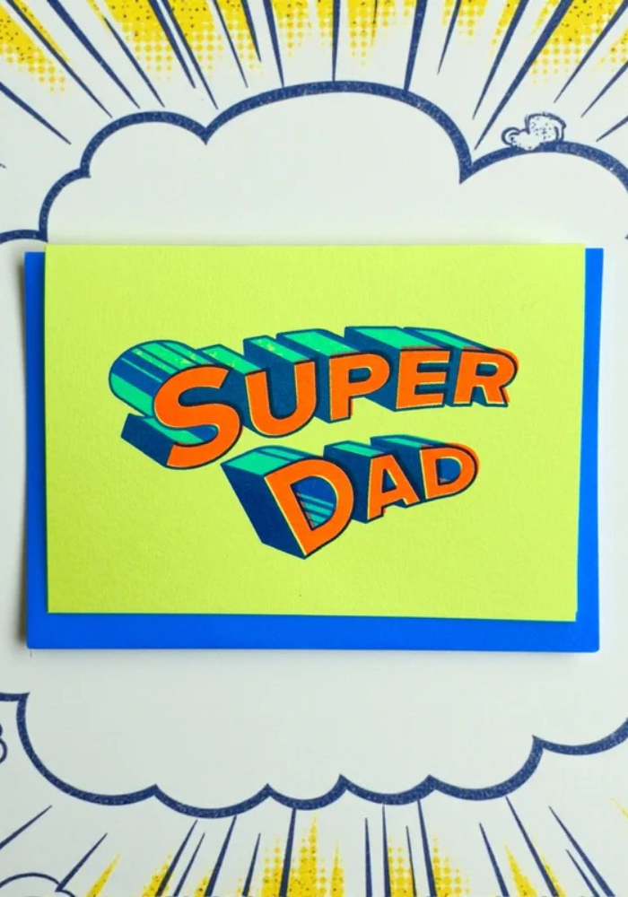 Carte Super Dad Bleu